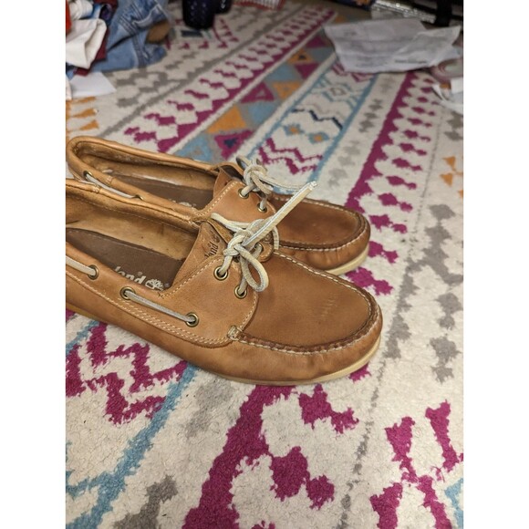 Timberland Men's Size 8.5 Leather Slip on Casual Loafers - Picture 6 of 10